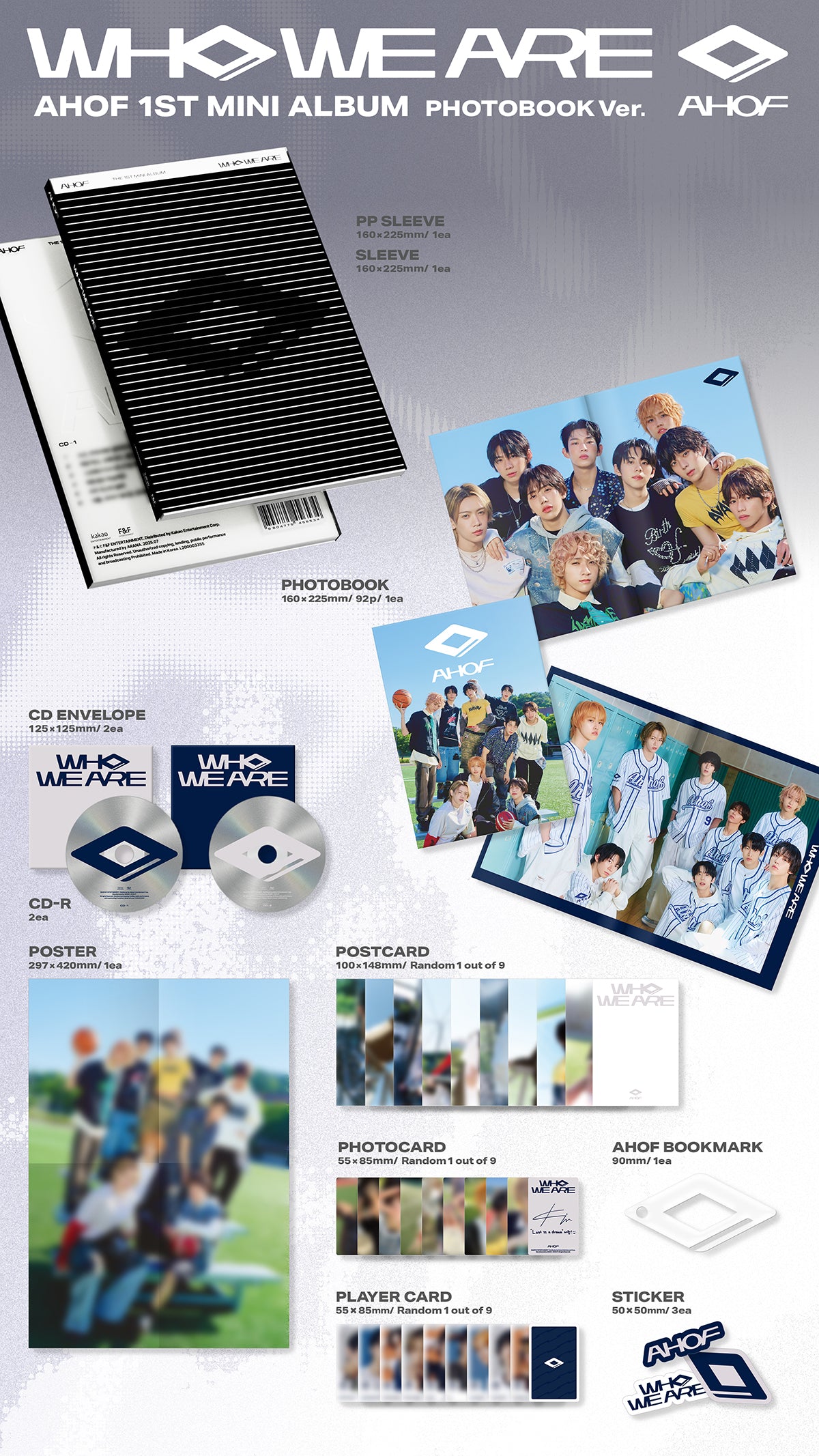 AHOF 1st mini album [WHO WE ARE] Photobook ver. inclusion