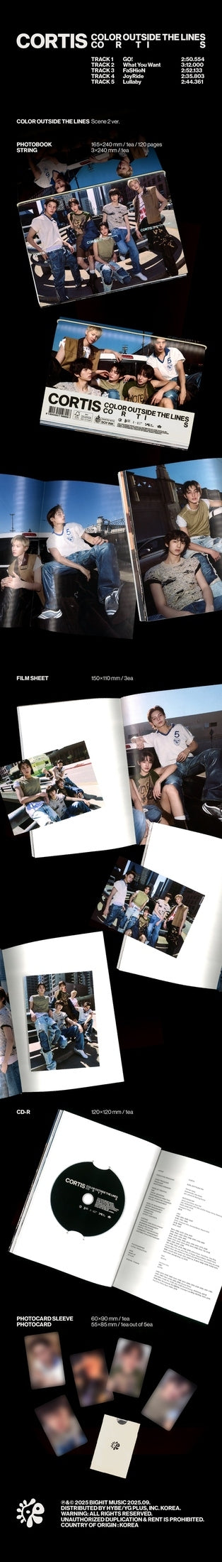 Cortis 1st EP/Color Outside the Line Scene 2 album inclusion