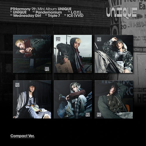 P1Harmony 9th mini album [UNIQUE] Compact Ver album cover