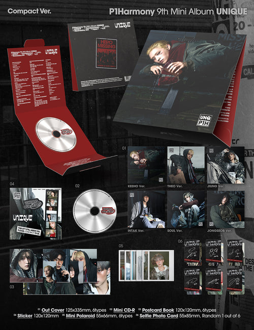 P1Harmony 9th mini album [UNIQUE] Compact Ver album inclusion