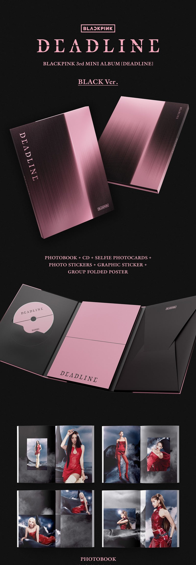 BLACKPINK 3rd mini album [DEADLINE] BLACK ver. album inclusion