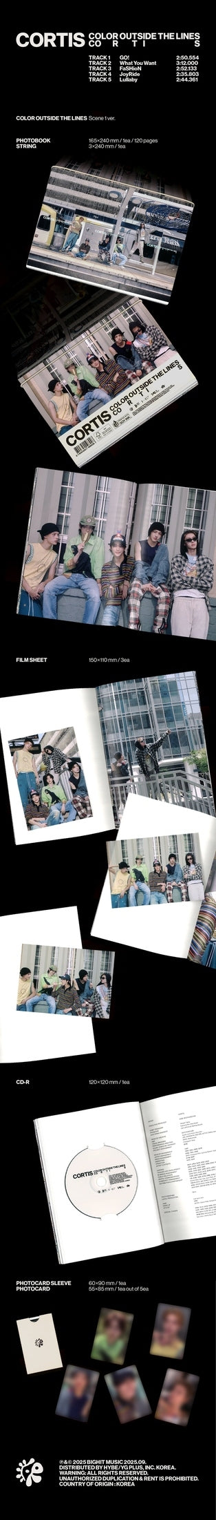 Cortis 1st EP/Color Outside the Line Scene 1 album inclusion