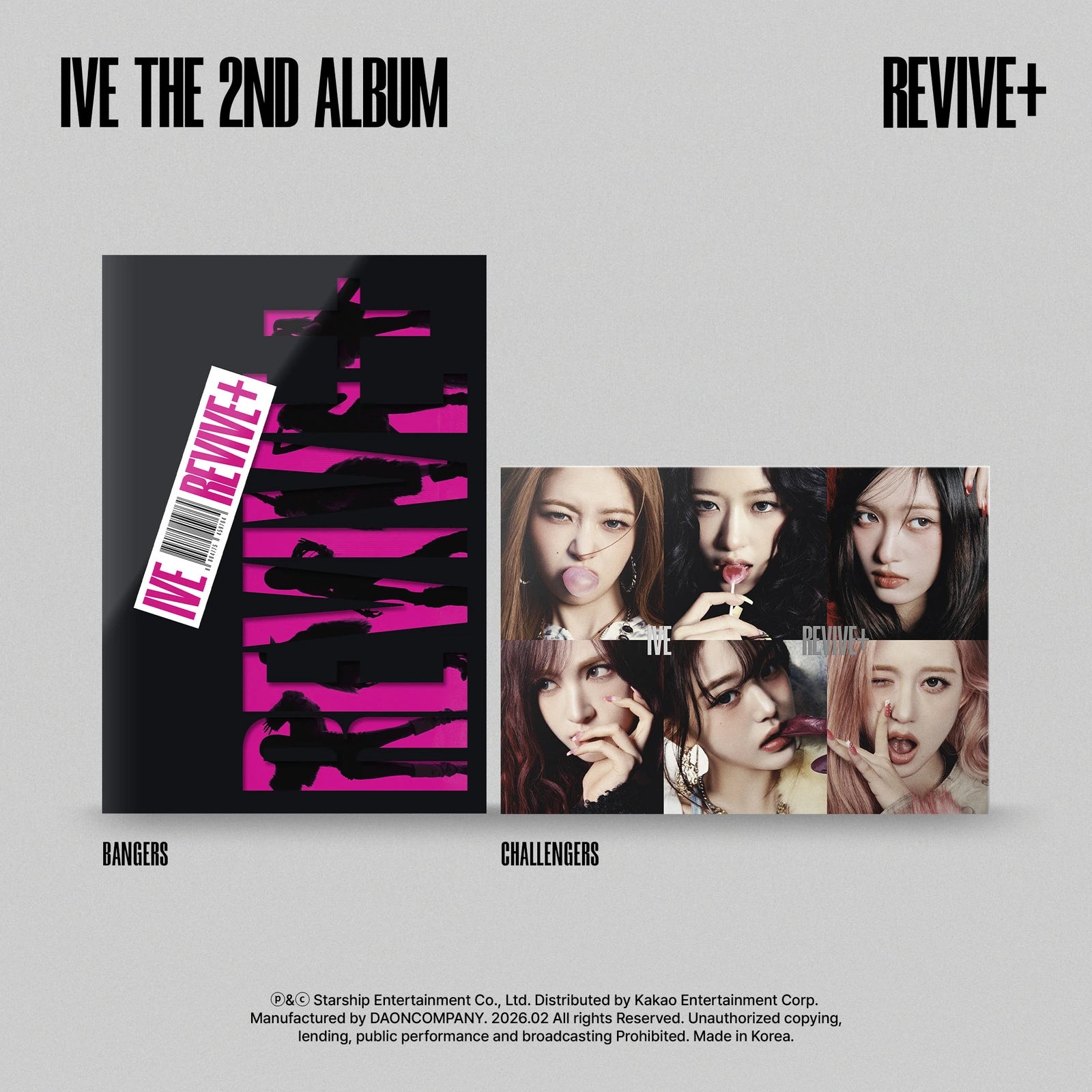 IVE 2nd full album [REVIVE+] Bangers, Challengers ver. album cover