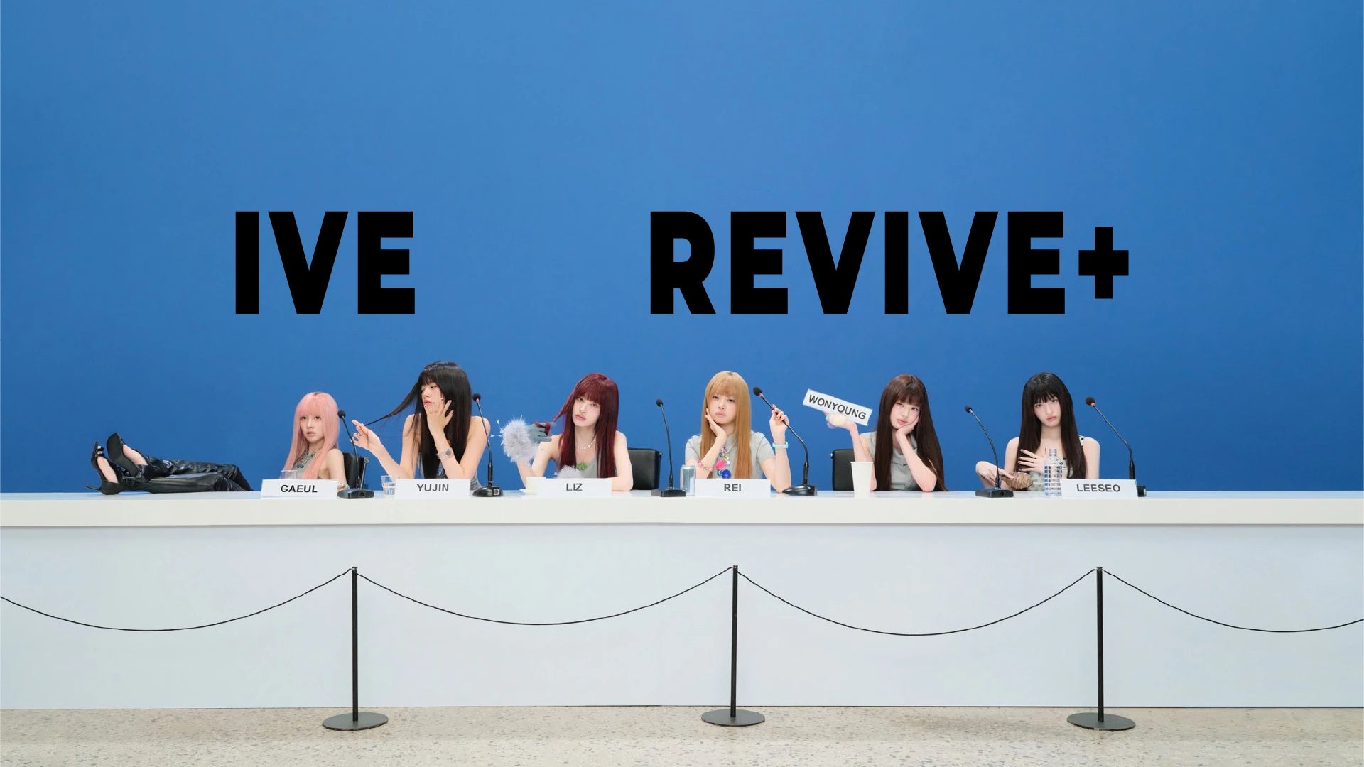 Promotional graphic for IVE 2nd full album REVIVE+