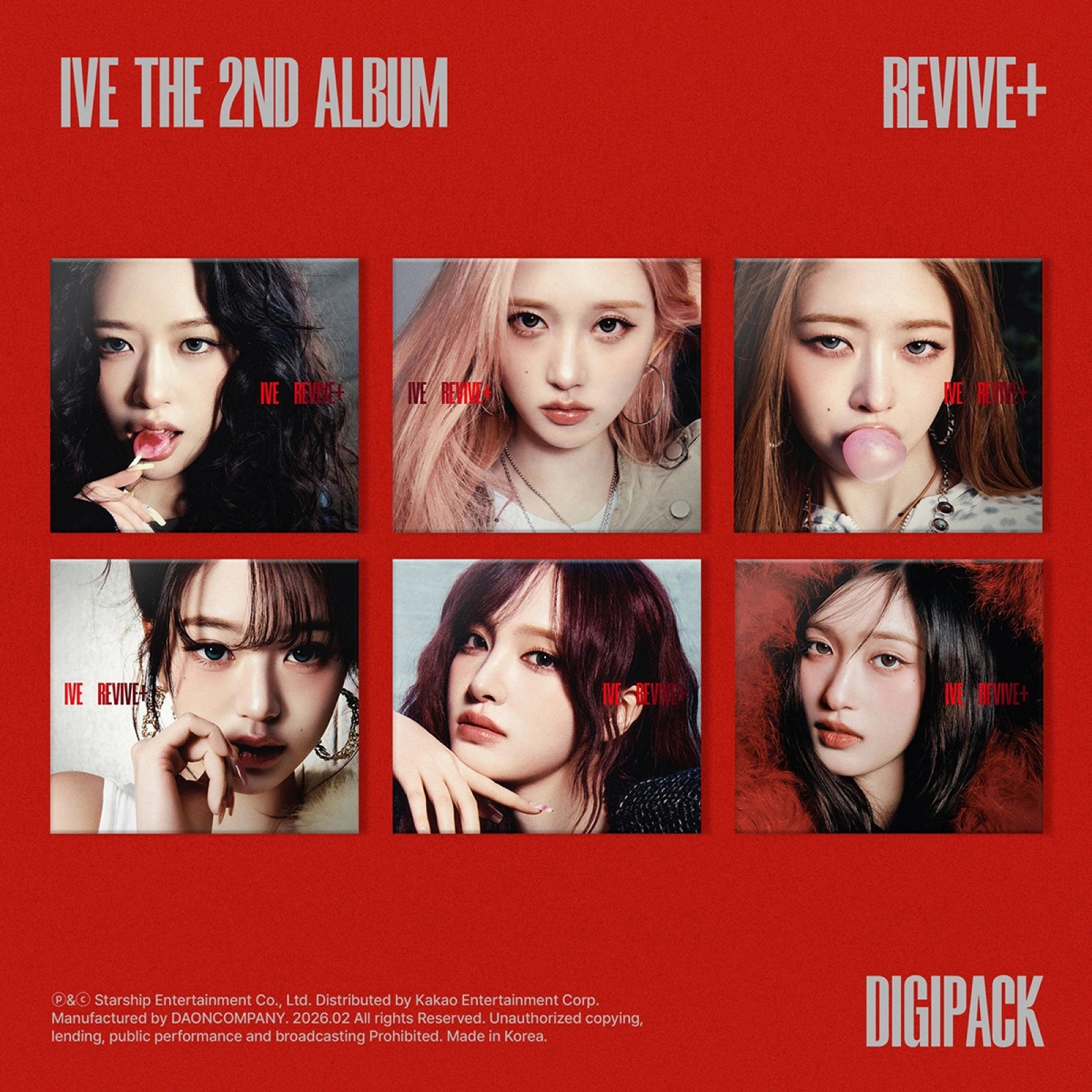 IVE 2nd full album [REVIVE+] digipack album cover