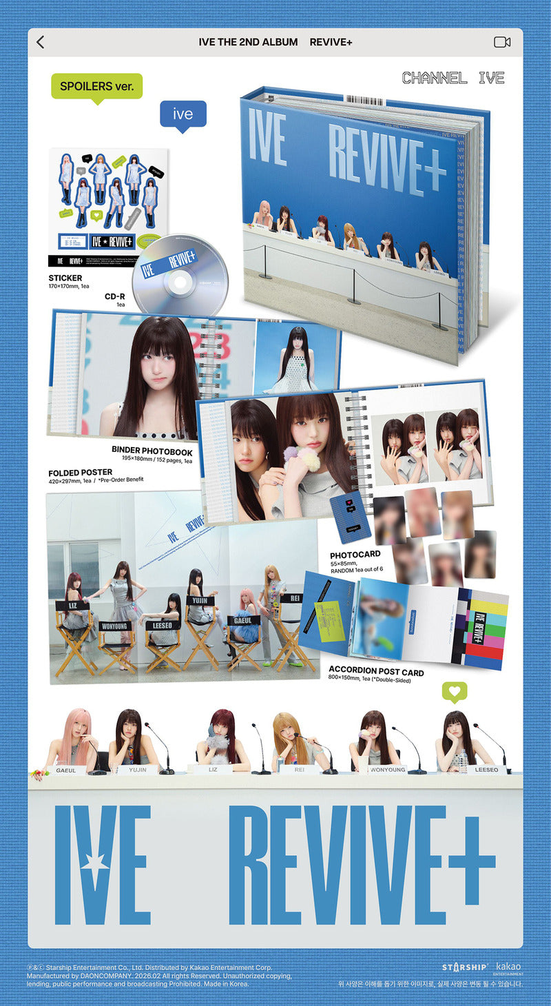IVE 2nd full album [REVIVE+] SPOILERS Ver. album inclusion