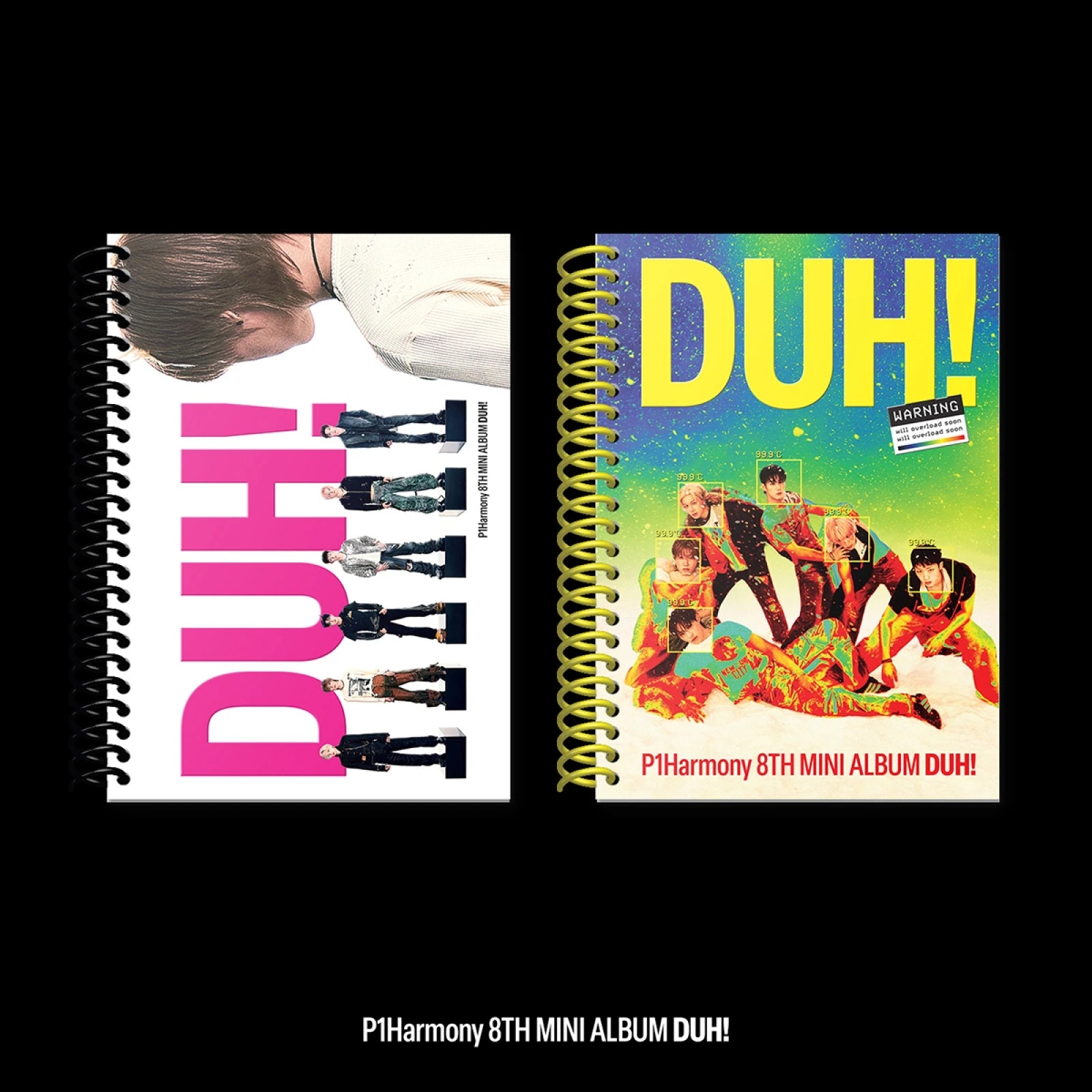 P1Harmony 8th mini album [DUH!] photobook album cover
