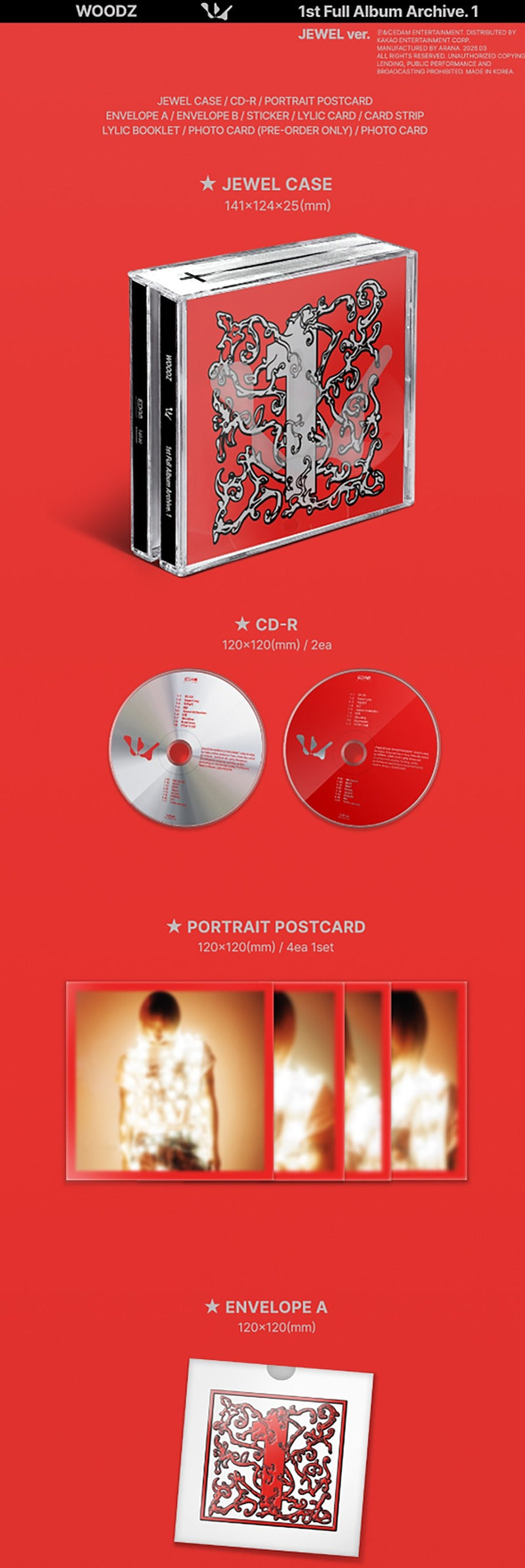 WOODZ 1st full album [Archive. 1] Jewel Ver. album inclusion