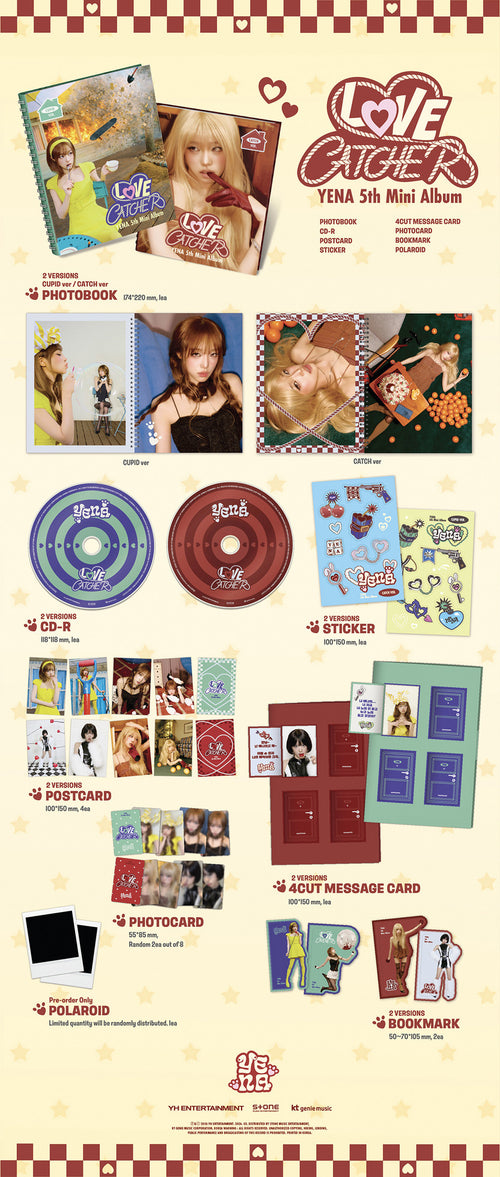 YENA 5th mini album [LOVE CATCHER] Photobook ver album inclusion